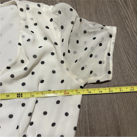 Wilfred White And Black Polka Dot Top - Picture 8 of 10